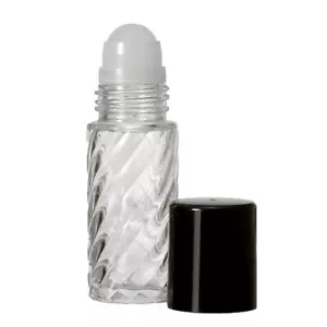 1 oz. Rotolo su profumo vetro Swirl, bottiglia roll on deodorante, 30 ml, confezione da 3 - Foto 1 di 6
