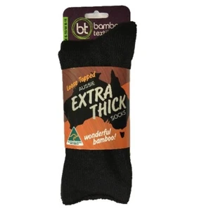 Bamboo Socks Extra Thick Loose Comfort Top AUSSIE Made Owned Work Sock Diabetic - Picture 1 of 1
