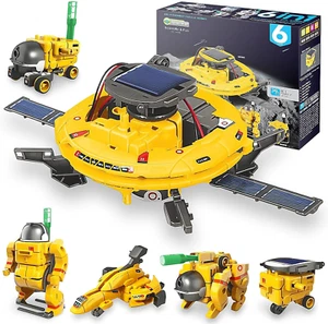 STEM Projects for Kids Ages 8-12 Solar Robot Kit 6-in-1 Space Toys for 10-Yea... - Picture 1 of 12