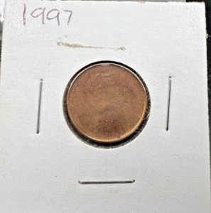 1997 Lincoln Memorial Cent Penny Coin Capped Die Struck Thru Error UNC RB - Picture 1 of 3