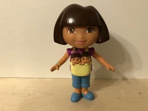 Mattel 2005 Dora the Explorer Carrying Twin Siblings PVC Toy Figure 5" Rare - Picture 1 of 6
