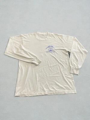 Figura de Fraternidad Vintage 8 Hombres Manga Larga Camisa Blanca Talla L Puntada Única Años 90’s Foto 1 de 4