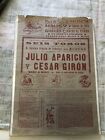 Vintage 1954 Plaza De Toros De Valencia SPANISH Concert Promo Poster