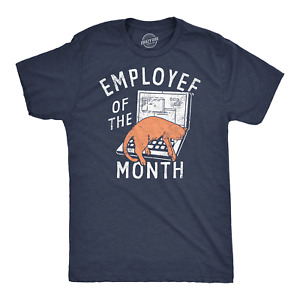 Mens Funny T Shirts Employee Of The Month Sarcastic Office Tee For Men