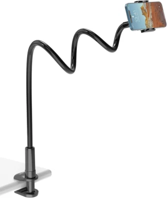 Porta Cellulare, Supporto Cellulare Letto - Collo Oca Supporto Regolabile per Ip - Immagine 1 di 4