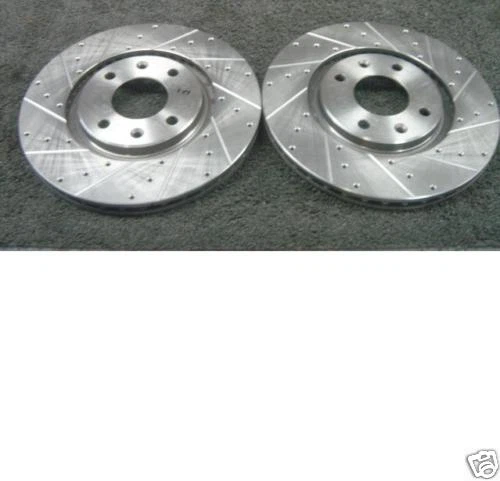 DISCOS DE FRENO DELANTEROS RANURADOS PERFORADOS CRUZADOS PEUGEOT 207 307 283MM Foto 1 de 1