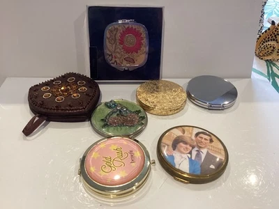 7 Vintage Mirror & powder Compacts, various designs makes  & conditions#Z31 - Image 1 of 4