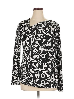 Blusa negra manga larga XL Narciso Rodriguez for Design Nation para mujer Foto 1 de 4