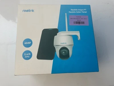 NEW Reolink Argus PT Pan &Tilt Outdoor Security Battery Camera  SOLAR Panel 4mp - Image 1 of 4