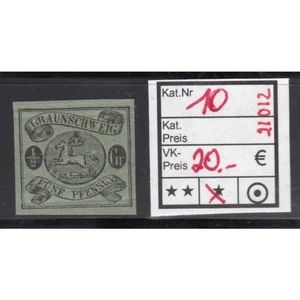 AD Braunschweig 1861, Mich.-Nr.: 10 * - Bild 1 von 2