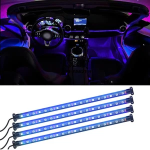 4X 72 LED Car Interior Light LED Ambient Foot Light Strip Kit For Mazda 3 6 MX-5 - Picture 1 of 19
