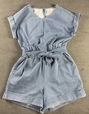 Mameluco vaquero azul elástico HABITUAL para niños y niñas talla 12 Foto 1 de 4