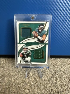 2024 Panini Immaculate Dual Used Jersey Jalen Hurts Randall Cunningham 46/49 - Picture 1 of 2