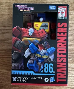 Transformers Studio Series 86-25 Autobot Blaster & Eject Target The Movie NEW - Picture 1 of 7