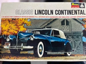 Monogram pc174 1967 1941 Lincoln Continental model kit 1/24 McM Niob - Picture 1 of 3