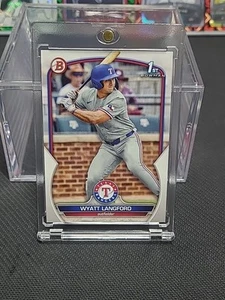 2023 Bowman Draft #BD-106 Wyatt Langford RC Rookie 1st Bowman Texas Rangers - Picture 1 of 2