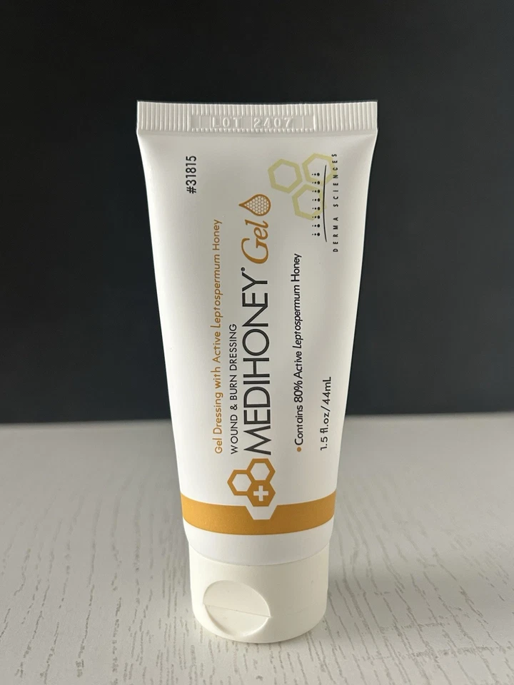 Medihoney Gel 1.5 oz Wound And Burn Dressing Single Pack Exp 01/01/2026 - Image 1 of 4