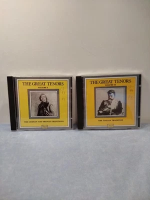 The Great Tenors Vol. 1  and Vol 2 Pearl CDs German & French Traditions, Italian - Image 1 of 4