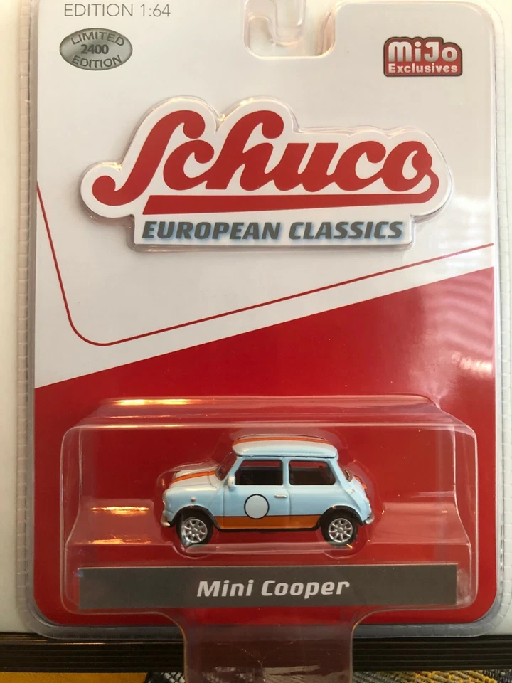 Mijo Schuco European Classics 1 64 Mini Cooper Raw Unpainted ZAMAC Chase Car