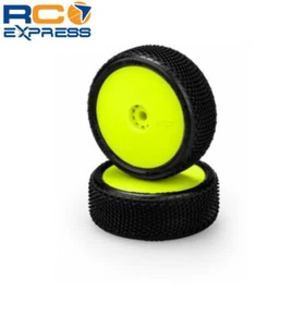 JConcepts Fuzz Bite - Pink Compound Pre-Mounted Yellow Wheels JCO40852211 - Picture 1 of 1