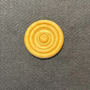 2-3/8 Zoll Kreis Birkenholz Medaillon - Bild 1 von 1