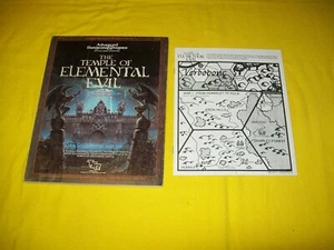 T1-4 DER TEMPEL DER ELEMENTAREN BÖSEN DUNGEONS & DRAGONS AD&D TSR 9147 - 2 MIT KARTEN - Bild 1 von 1