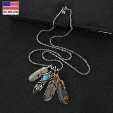 Eagle Claw Style Pendant Necklace 0221 Men Stainless Steel 3D Casting Feather