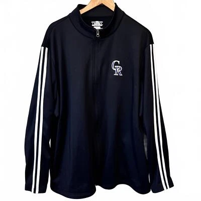 Chaqueta de béisbol Colorado Rockies cremallera completa para hombre 2XL MLB mercancía genuina Foto 1 de 4