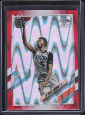 2021-22 Topps Chrome Overtime Elite #62 De'Vontes Cobbs Red Refractor #/5 - Image 1 of 2