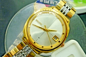 Mens 36.5mm SEIKO SPORTSMATIC 17j Automatic 7625-7003 8 1/2" 1968 original band - Picture 1 of 13