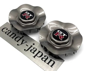 Nissan Genuine Wheel Center Cap GT-R R34 BNR34 OEM JDM GTR 40315-AA310 ×2 Set - Picture 1 of 24