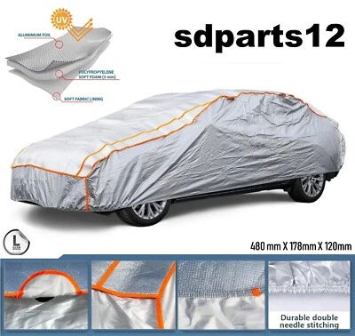 Bâche de Protection Auto Housse Avec Doublure Anti-grêle Imperméable 480x178x120 - Photo 1/4