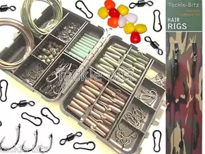 Fishing Tackle Box Quick Links Carp Weights Clips Hooks pop up corn Hair rigs - Picture 1 of 13