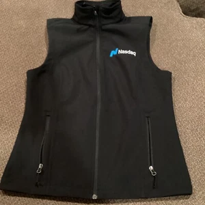 Nasdaq Stocks Port Authority Full Zip Shell Vest Womens M Excellent Condition - Picture 1 of 4