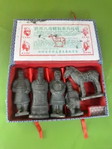 Estatuilla coleccionable guerrero terracota dinastía Qin idea de regalo de coleccionista - Imagen 1 de 12