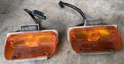 Set Of 2 1968 Chrysler Newport Front Parking Lights, SAE DP 68CL, OEM — 第 1/4 张图片