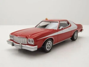 Ford Gran Torino 1975 Rosso Bianco Starsky Hutch Modellino Auto 1:43 Norev - Foto 1 di 8
