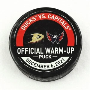 2021-22 Washington Capitals Used NHL Warm up Pucks! Choose your game! MeiGray - Picture 1 of 3