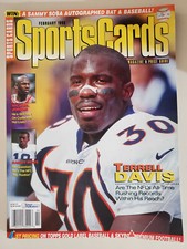 Sports Cards Magazine & Price Guide Feb,1999 Terrell Davis - Krause Publications