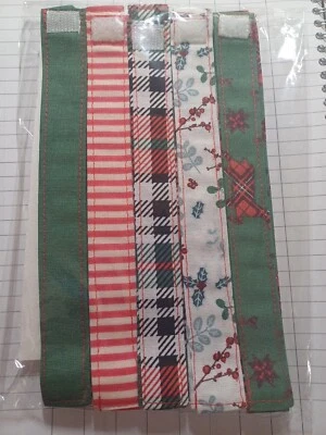 Cadenas de papel de tela de Navidad.  Hecho a mano. Decoración.  Dormitorio.  Fiesta, regalo Foto 1 de 4