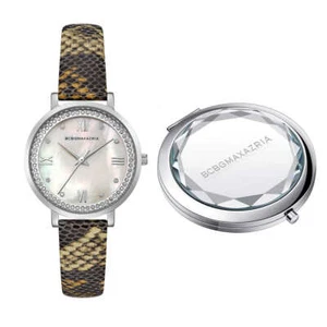 BCBGMAXAZRIA BG50665009 Ladies Crystal Accented Watch & Compact Mirror Set - Picture 1 of 9