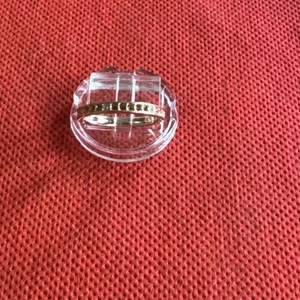 Swarovski Crystal Rose Gold Pink Stone Mini Ring Size 52 (USA 5.5 to 6) - Picture 1 of 11