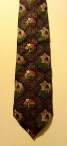 JT Beckett Golfer Golf Swing Club Driver Sport Scene Silk Men Neck Tie #D6-32 - Picture 1 of 1