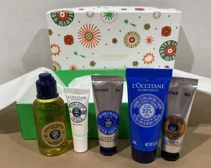 L’OCCITANE Shea Essentials 5pc Sample Size Set Cream Shower Oil Lip Balm NIB - Picture 1 of 6