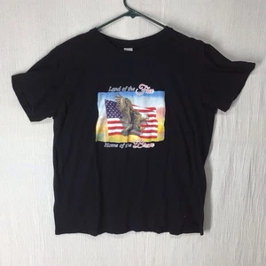 Tyler Robinson Shooter camicia girocollo manica corta nera taglia grande cotone - Foto 1 di 4