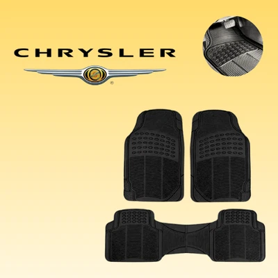 Alfombrillas de goma para todos los autos Chrysler 3 piezas ajuste personalizado para todo tipo de clima Foto 1 de 4