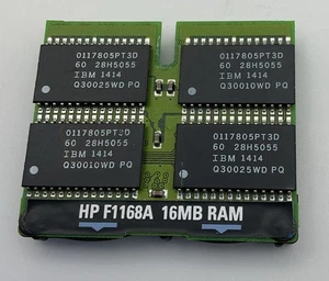 Hewlett Packard  16MB RAM Memory Module HP F1168A, IBM 1414 - Picture 1 of 3