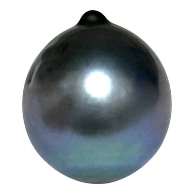 Extraordinario 18,4 quilates 13,3 x 15,7 mm pavo real del mar de Tahití negro azul suelto Foto 1 de 4