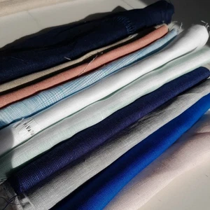 Scrap Bag 10 Pieces 100% Irish linen Crafting Fabric A2 - Picture 1 of 9