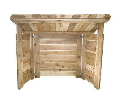 Belén de Navidad de cedro rojo occidental de 3'2" para decoración navideña interior exterior Foto 1 de 4